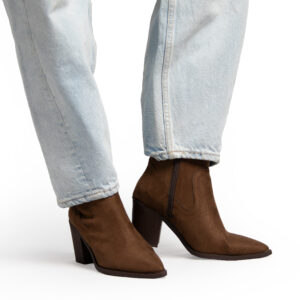 بوت زنانه قهوه ای کد ۴۳۳